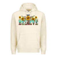 Tofu western believe sunflowers flowers Premium Hoodie - BarkalooDesign