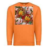 Carrot christmas pig  tartan with  hay and christmas ligh Premium Sweatshirt - FaDigitalArtStudio