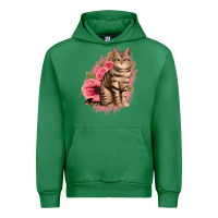 Emerald floral cat Urban Hoodie - Jasminsmagicworld