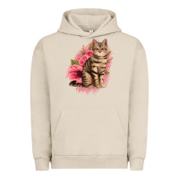 Pigment French Oak floral cat Urban Hoodie - Jasminsmagicworld