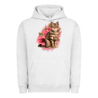 Pigment Lunar Rock floral cat Urban Hoodie - Jasminsmagicworld