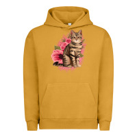 Pigment Peanut Butter floral cat Urban Hoodie - Jasminsmagicworld