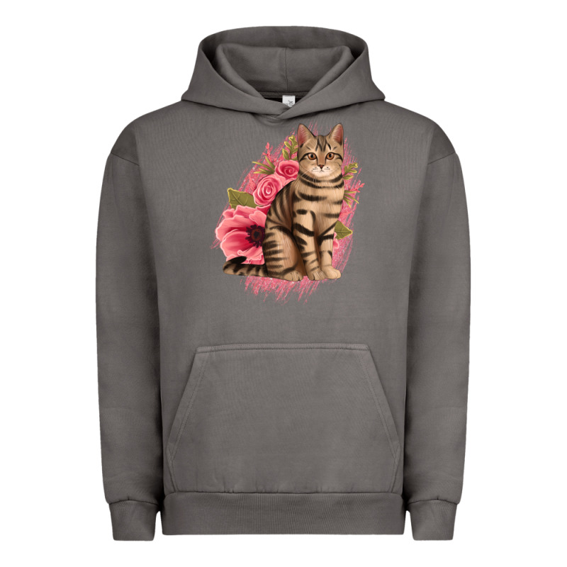 Floral Cat Urban Hoodie by Jasminsmagicworld | Teevron