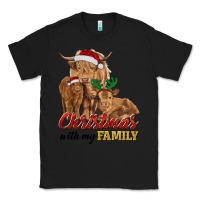 Black Cow and Calves Christmas with My Family Classic Tee - RanaPortraitStore