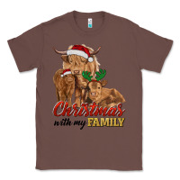Chestnut Cow and Calves Christmas with My Family Classic Tee - RanaPortraitStore