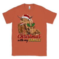Copper Cow and Calves Christmas with My Family Classic Tee - RanaPortraitStore