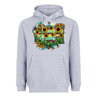 Heather Grey washingTon State Map Heavyweight Hoodie - RanaPortraitStore