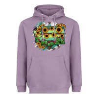 Lavender washingTon State Map Heavyweight Hoodie - RanaPortraitStore