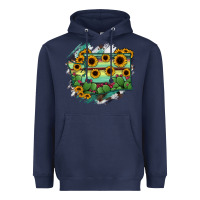 Navy washingTon State Map Heavyweight Hoodie - RanaPortraitStore