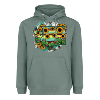 Sage washingTon State Map Heavyweight Hoodie - RanaPortraitStore