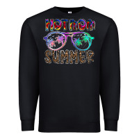 Black hot mom summer Premium Sweatshirt - CowhideDigitalArt