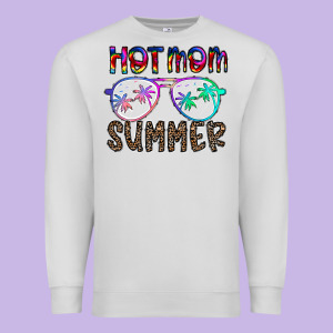 Hot Mom Summer Premium Sweatshirt Designed By Cowhidedigitalart