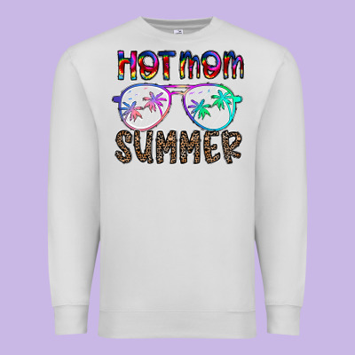 Hot Mom Summer Premium Sweatshirt Designed By Cowhidedigitalart