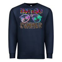 Navy hot mom summer Premium Sweatshirt - CowhideDigitalArt