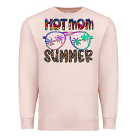 Pale Pink hot mom summer Premium Sweatshirt - CowhideDigitalArt