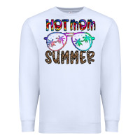 White hot mom summer Premium Sweatshirt - CowhideDigitalArt