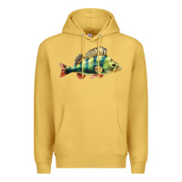 Antique Gold Perch Fish Premium Hoodie - LillyAllenDesigns