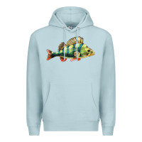 Blue Mist Perch Fish Premium Hoodie - LillyAllenDesigns