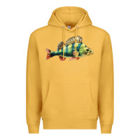 Mustard Perch Fish Premium Hoodie - LillyAllenDesigns