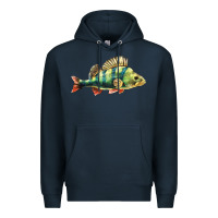 Navy Perch Fish Premium Hoodie - LillyAllenDesigns