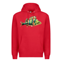 Red Perch Fish Premium Hoodie - LillyAllenDesigns