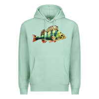 Seafoam Perch Fish Premium Hoodie - LillyAllenDesigns