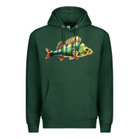 Sports Green Perch Fish Premium Hoodie - LillyAllenDesigns