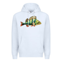 White Perch Fish Premium Hoodie - LillyAllenDesigns