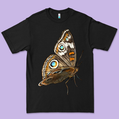 Flying Common Buckeye Butterfly Premium Tee Designed By Lillyallendesigns