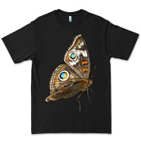 Black Flying Common Buckeye Butterfly Premium Tee - LillyAllenDesigns