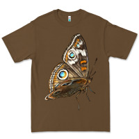 Cacao Flying Common Buckeye Butterfly Premium Tee - LillyAllenDesigns