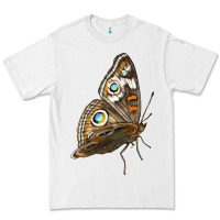 White Flying Common Buckeye Butterfly Premium Tee - LillyAllenDesigns
