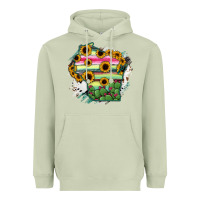 Matcha Wisconsin State Map Heavyweight Hoodie - RanaPortraitStore