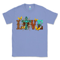 Colony Blue love with cross Classic Tee - texasbilliewilder