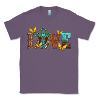 Lavender love with cross Classic Tee - texasbilliewilder