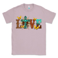 Lilac love with cross Classic Tee - texasbilliewilder