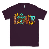 Plum love with cross Classic Tee - texasbilliewilder