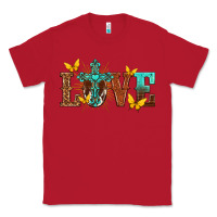 Red love with cross Classic Tee - texasbilliewilder