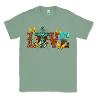 Sage love with cross Classic Tee - texasbilliewilder