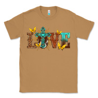 Toasted Coconut love with cross Classic Tee - texasbilliewilder