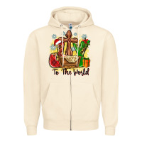 Sandshell joy to the world Zipper Hoodie - Zillion Design Studio