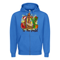 True Royal joy to the world Zipper Hoodie - Zillion Design Studio