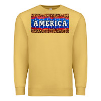 Antique Gold america license plate Premium Sweatshirt - HRA Design Shop