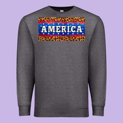 America License Plate Premium Sweatshirt Designed By Hra Design Shop