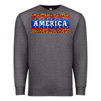 Charcoal Heather america license plate Premium Sweatshirt - HRA Design Shop