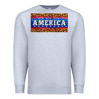 Heather Grey america license plate Premium Sweatshirt - HRA Design Shop