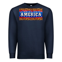Navy america license plate Premium Sweatshirt - HRA Design Shop