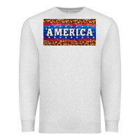 Oatmeal Heather america license plate Premium Sweatshirt - HRA Design Shop