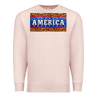 Pale Pink america license plate Premium Sweatshirt - HRA Design Shop