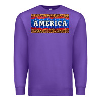 Purple america license plate Premium Sweatshirt - HRA Design Shop